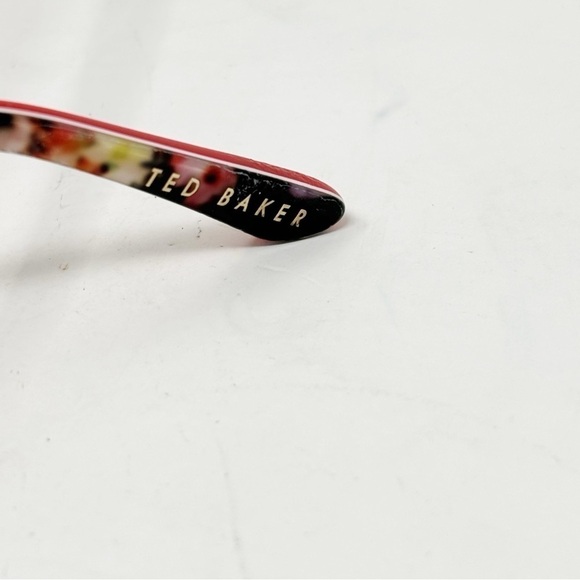 TED BAKER Eyeglass Frames D718 BRN Pink Floral Red Brown 140MM B:35 FOR FRAMES - Picture 8 of 13